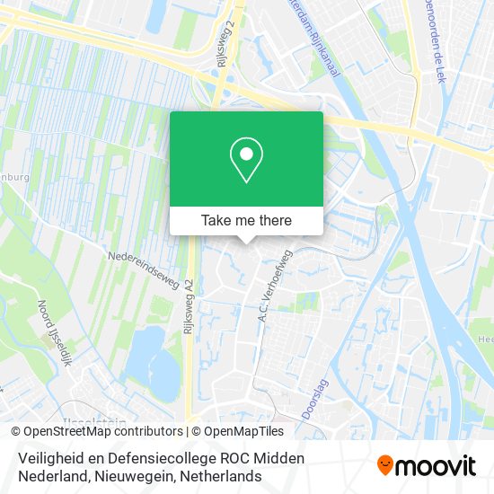 Veiligheid en Defensiecollege ROC Midden Nederland, Nieuwegein Karte