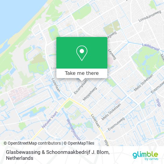 Glasbewassing & Schoonmaakbedrijf J. Blom map
