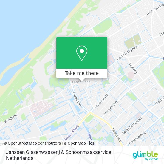 Janssen Glazenwasserij & Schoonmaakservice map