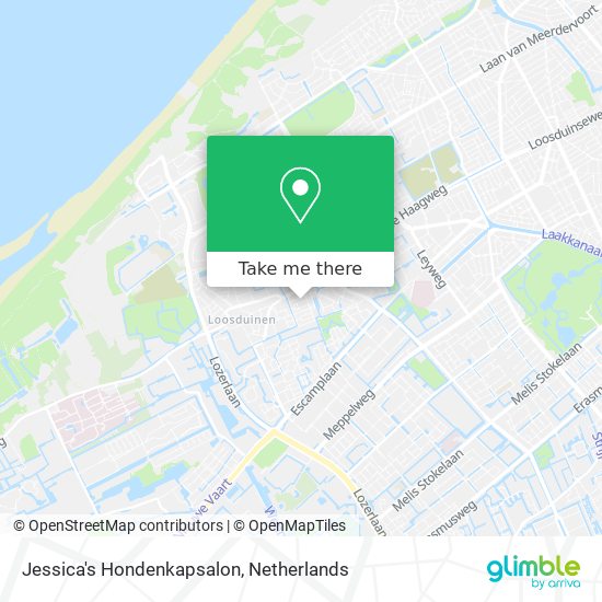 Jessica's Hondenkapsalon map