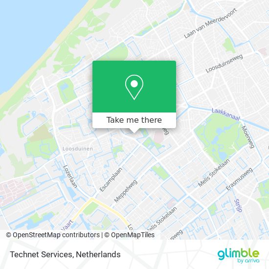 Technet Services map