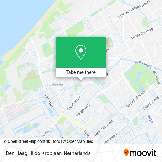 Den Haag Hildo Kroplaan Karte