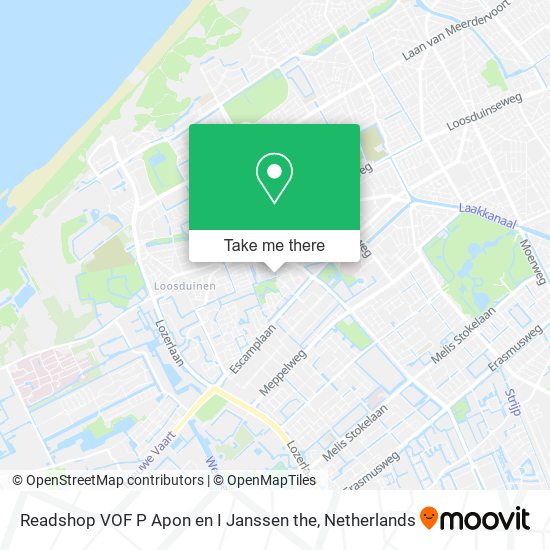 Readshop VOF P Apon en I Janssen the map