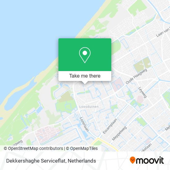 Dekkershaghe Serviceflat map