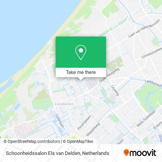 Schoonheidssalon Els van Delden map