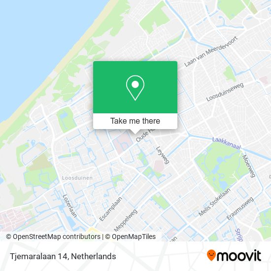 Tjemaralaan 14 map
