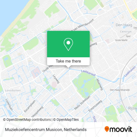 Muziekoefencentrum Musicon map