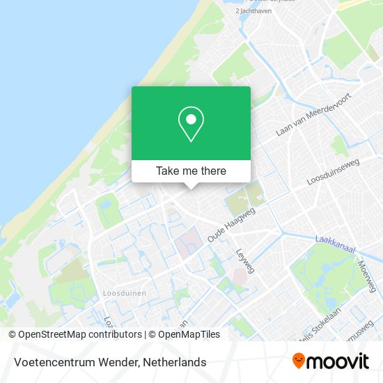 Voetencentrum Wender map