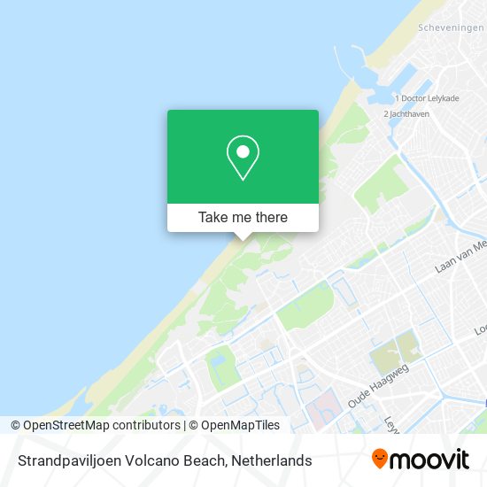 Strandpaviljoen Volcano Beach map