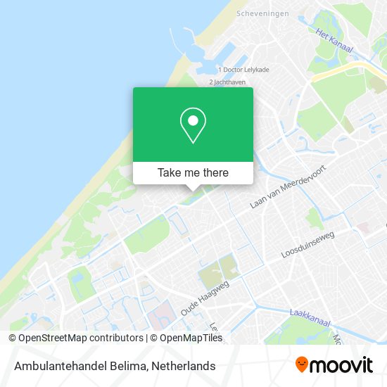 Ambulantehandel Belima map