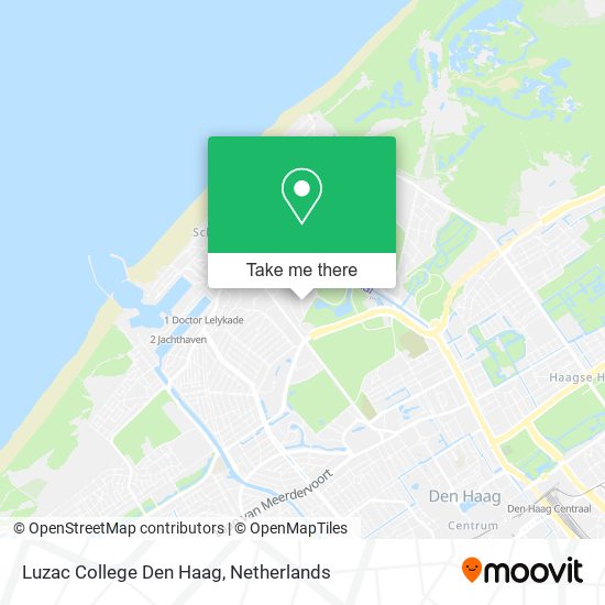 Luzac College Den Haag map