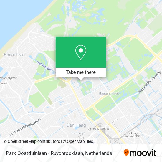 Park Oostduinlaan - Ruychrocklaan Karte