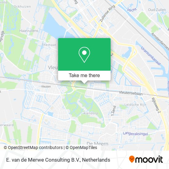 E. van de Merwe Consulting B.V. Karte