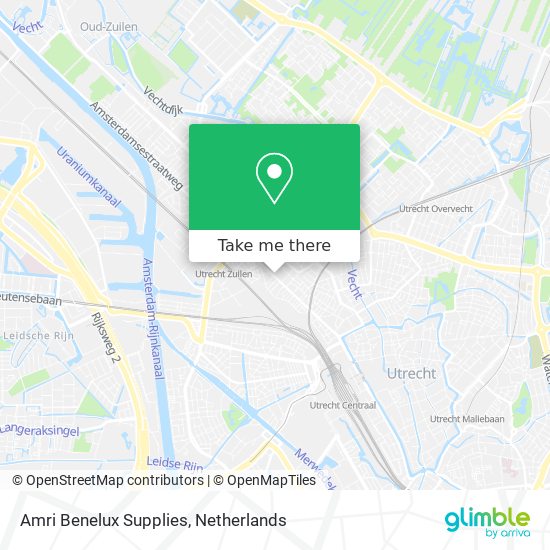 Amri Benelux Supplies map