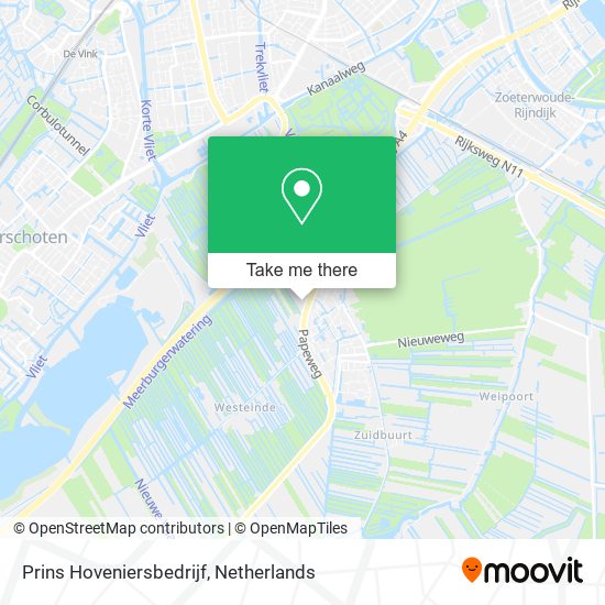 Prins Hoveniersbedrijf map