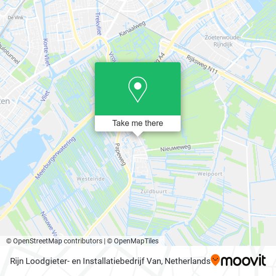 Rijn Loodgieter- en Installatiebedrijf Van map