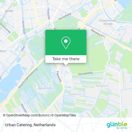 Urban Catering map