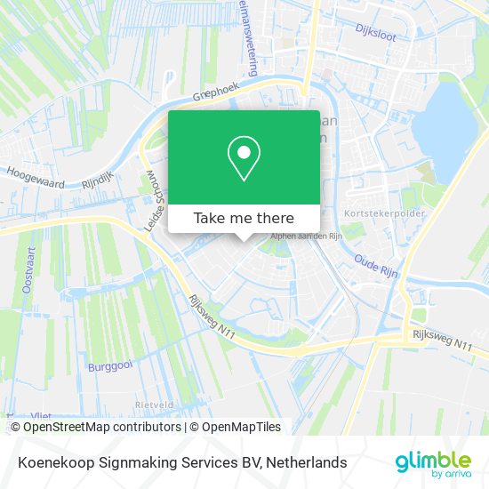 Koenekoop Signmaking Services BV map