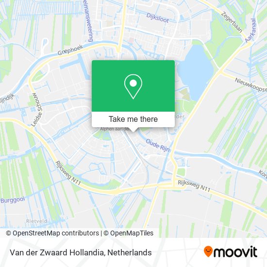 Van der Zwaard Hollandia Karte