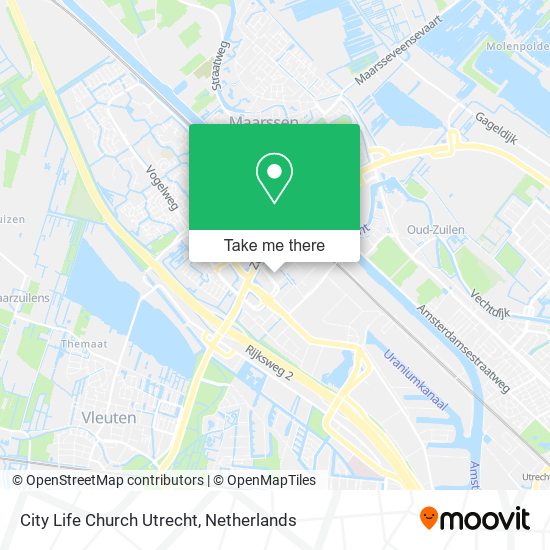 City Life Church Utrecht map