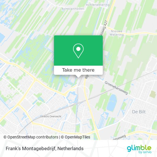 Frank's Montagebedrijf map