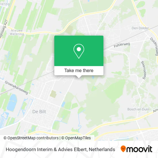 Hoogendoorn Interim & Advies Elbert map