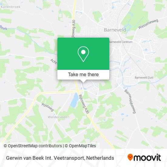 Gerwin van Beek Int. Veetransport map