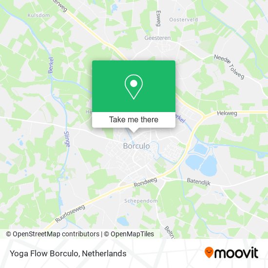 Yoga Flow Borculo map