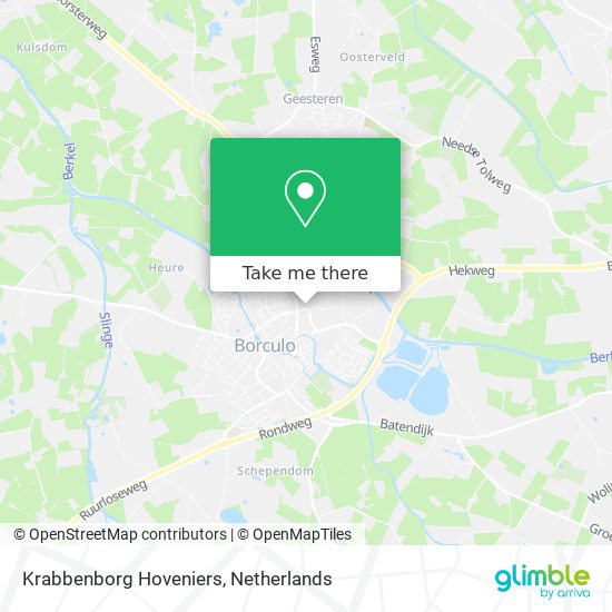 Krabbenborg Hoveniers map