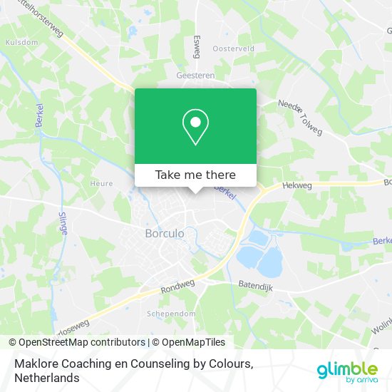 Maklore Coaching en Counseling by Colours map