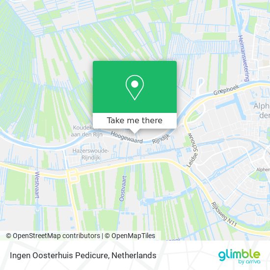 Ingen Oosterhuis Pedicure map