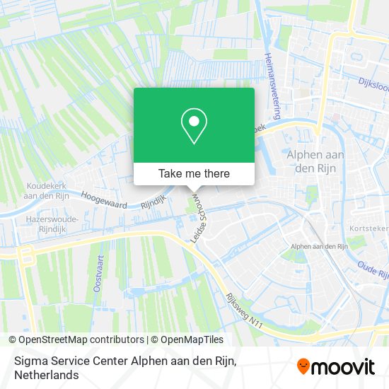 Sigma Service Center Alphen aan den Rijn map