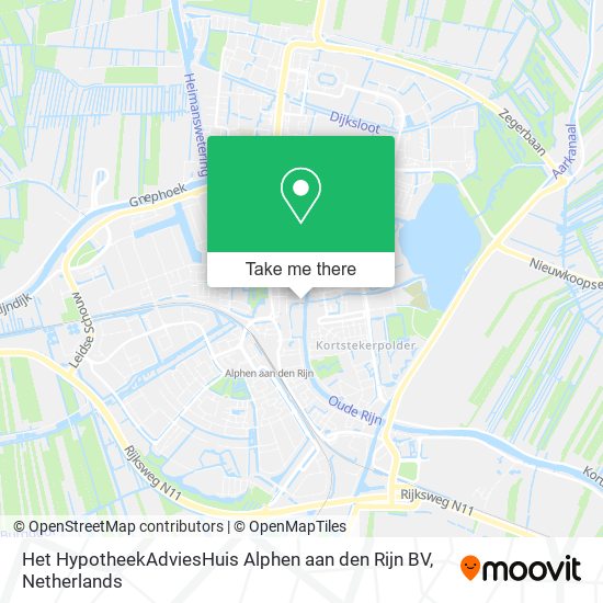 Het HypotheekAdviesHuis Alphen aan den Rijn BV Karte