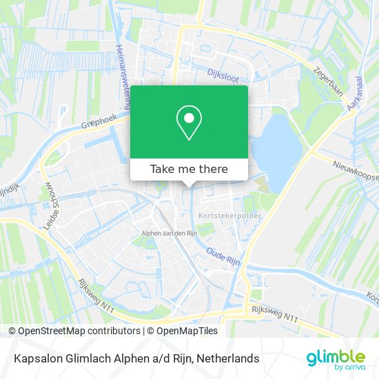 Kapsalon Glimlach Alphen a / d Rijn map