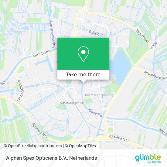 Alphen Spex Opticiens B.V. map