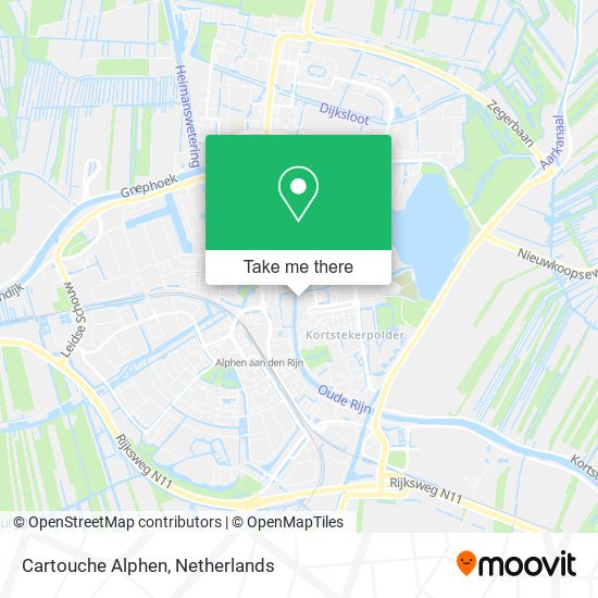 Cartouche Alphen map