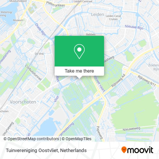 Tuinvereniging Oostvliet map