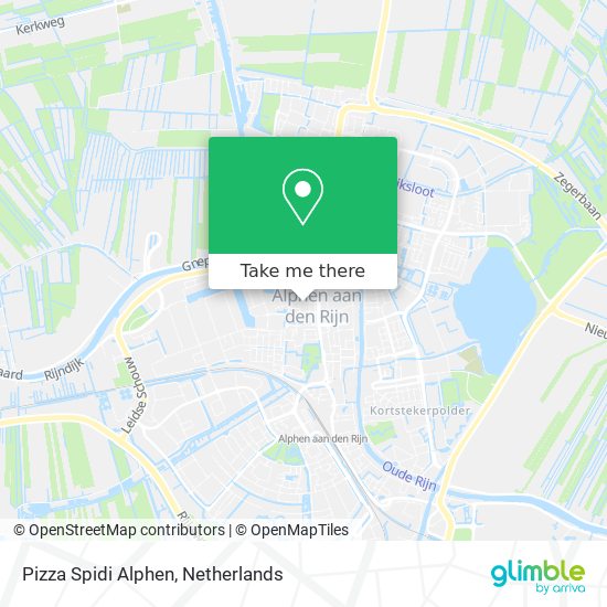 Pizza Spidi Alphen map