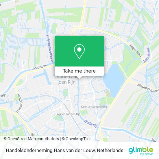 Handelsonderneming Hans van der Louw map