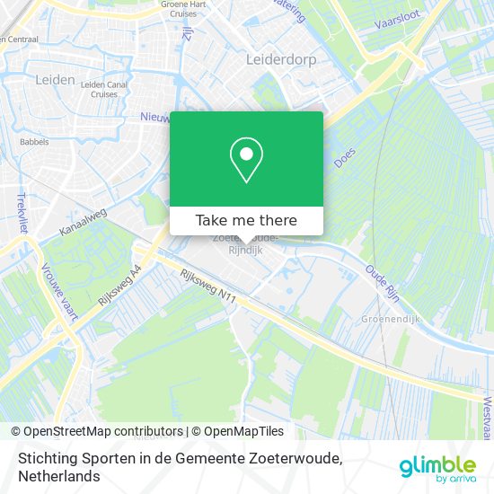 Stichting Sporten in de Gemeente Zoeterwoude Karte