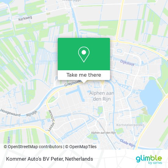 Kommer Auto's BV Peter map