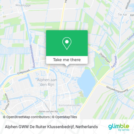 Alphen GWW De Ruiter Klussenbedrijf map