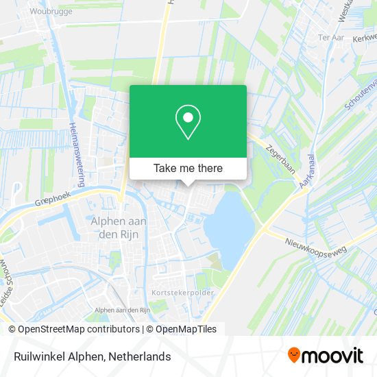 Ruilwinkel Alphen map