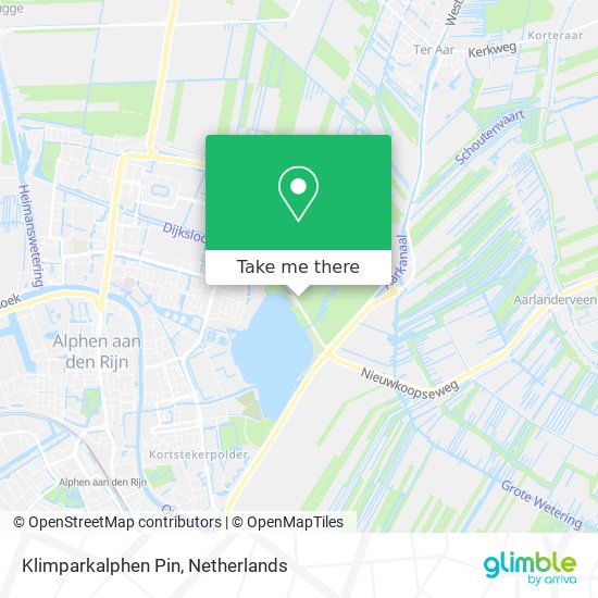 Klimparkalphen Pin Karte