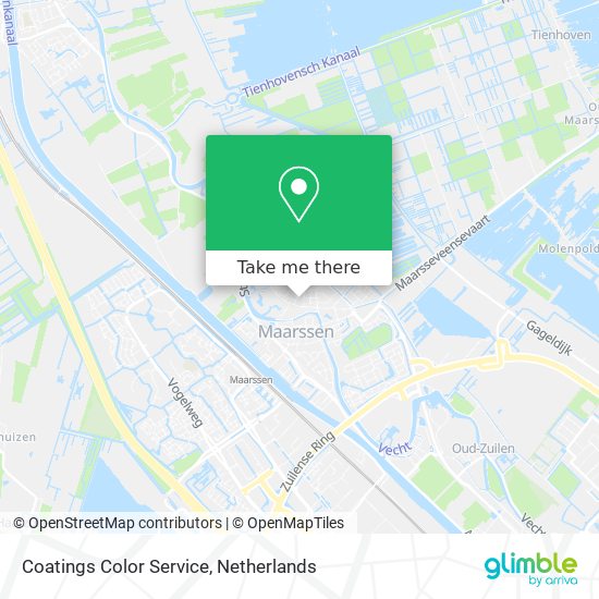 Coatings Color Service map