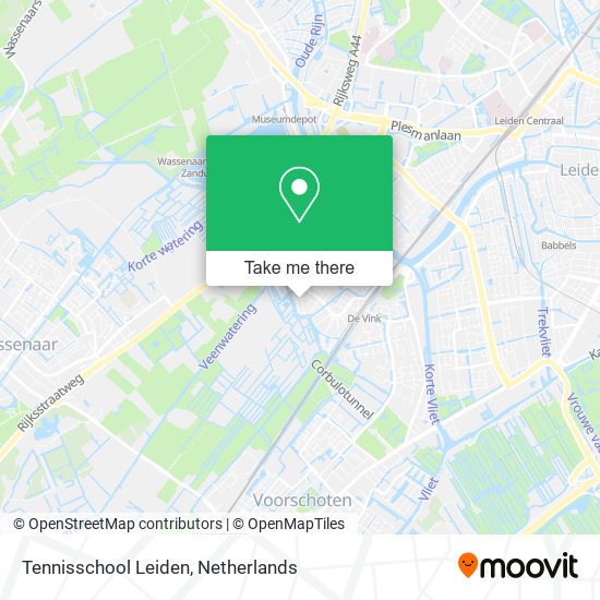 Tennisschool Leiden map