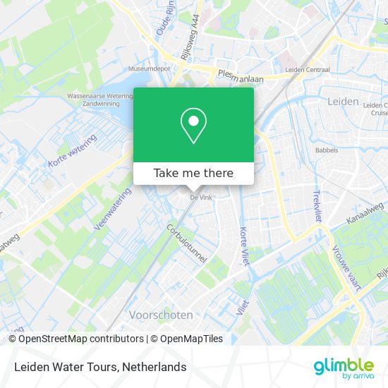 Leiden Water Tours map