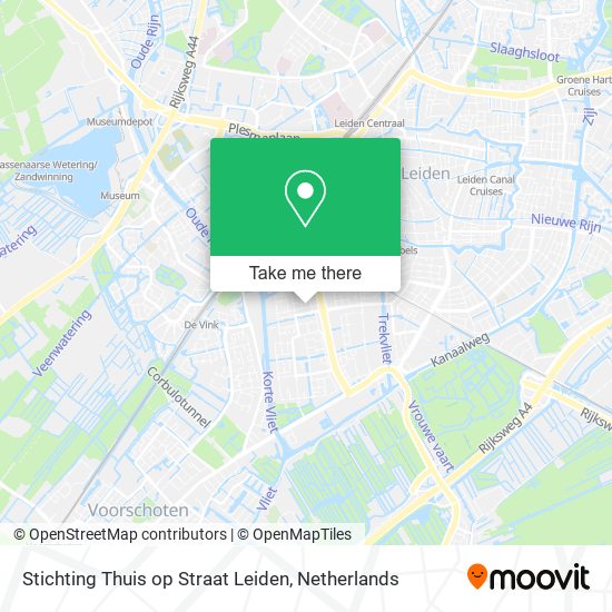 Stichting Thuis op Straat Leiden Karte