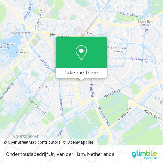 Onderhoudsbedrijf Jnj van der Ham map