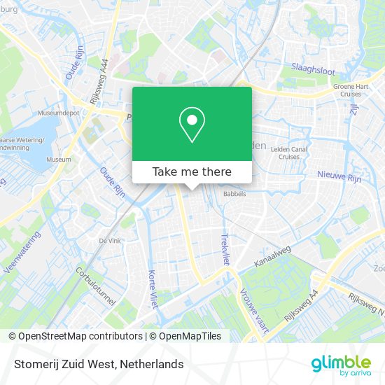 Stomerij Zuid West map